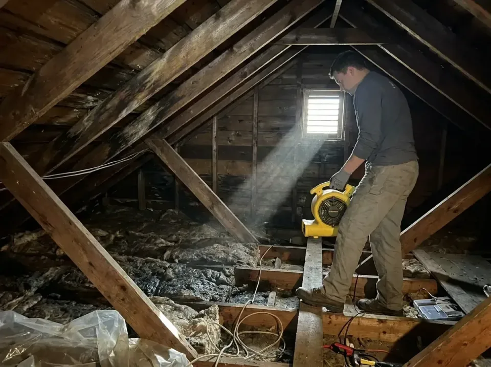 attic-water-damage-drying-proc-007 — frequently asked questions, Emergency Water Extraction & 24/7 Flood Response in Bisbee,…